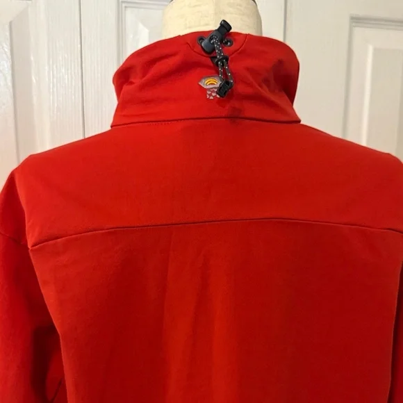 MOUNTAIN HARDWEAR Womens Orange/Red Soft Shell Stretch Lightweight Jacket Sz  L - Picture 9 of 10